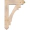 Ekena Millwork Merced Arts and Crafts Smooth Bracket w/ Offset Brace, Douglas Fir, 7 1/2"W x 28"D x 40"H BKT0806X28X40MRC03SDF - alternate 3